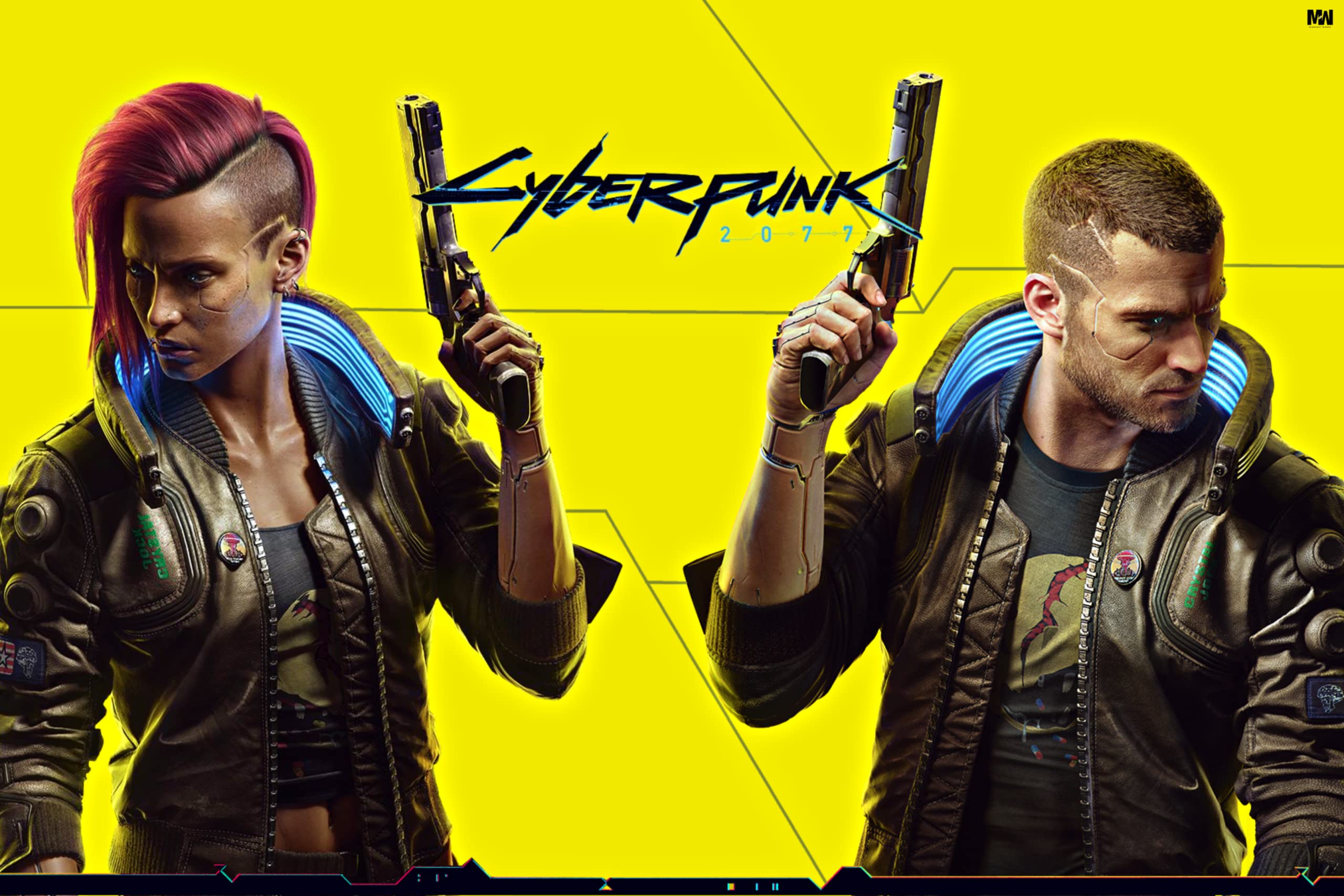 naoページ Midnight Works Cyberpunk 2077 V Poster 18 x 12 inch 300 GSM G0118