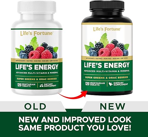 Vista 6 de Life's Energy Advanced - Multivitamínico diario avanzado para hombres y mujeres, suplemento de apoyo energético e inmunológico con súper verdes