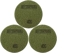 Vista 39 de DT-DIATOOL Almohadillas de Pulido de Piso de Diamante con Enlace de Resina para Piso de Terrazo Diámetro 4 Pulgadas Grano 200 Paquete de 6