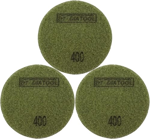 Miniatura 39 de DT-DIATOOL Almohadillas de Pulido de Piso de Diamante con Enlace de Resina para Piso de Terrazo Diámetro 4 Pulgadas Grano 200 Paquete de 6