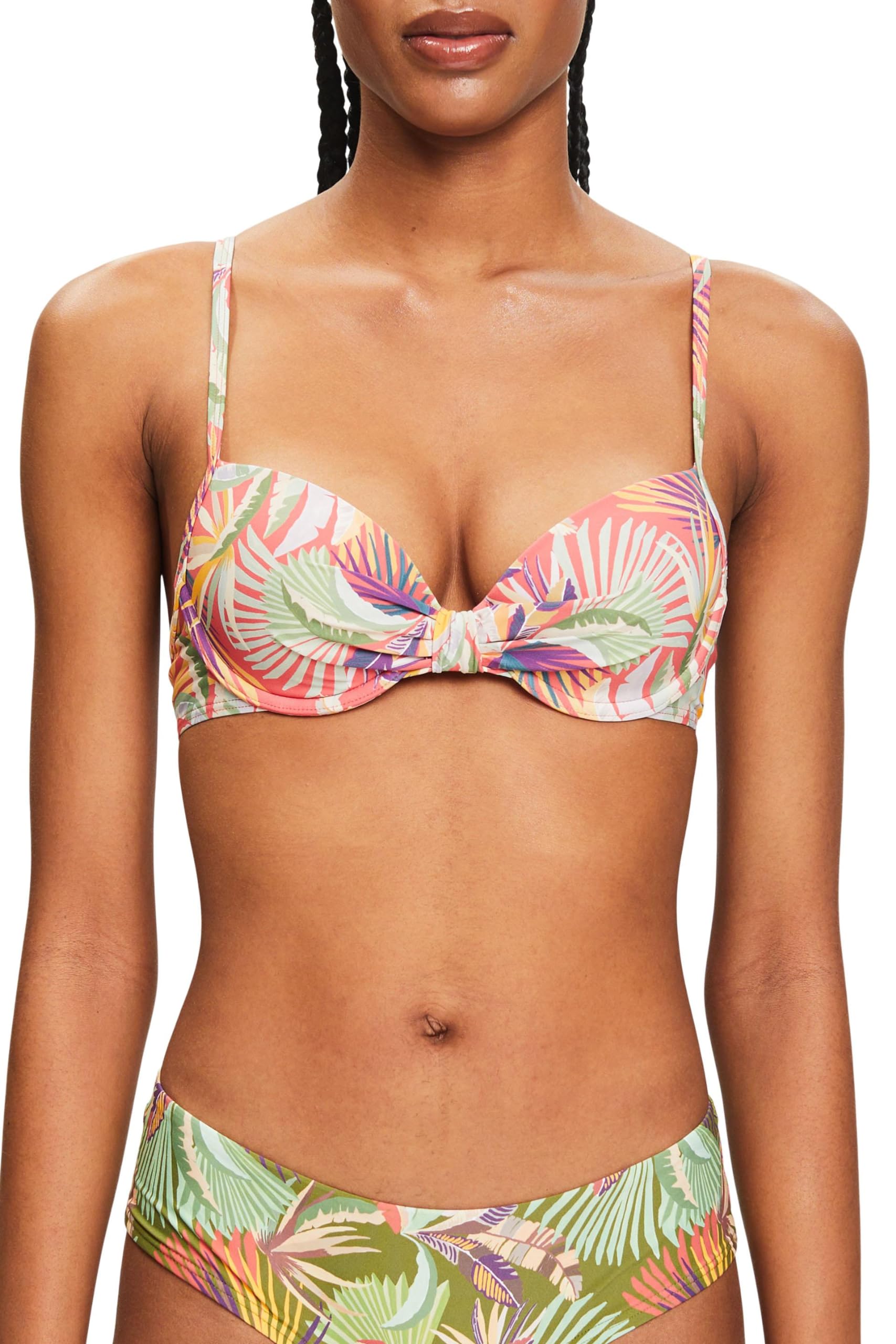 ESPRIT Palm Beach RCS Pad.Bra, Coral red, 36 / A