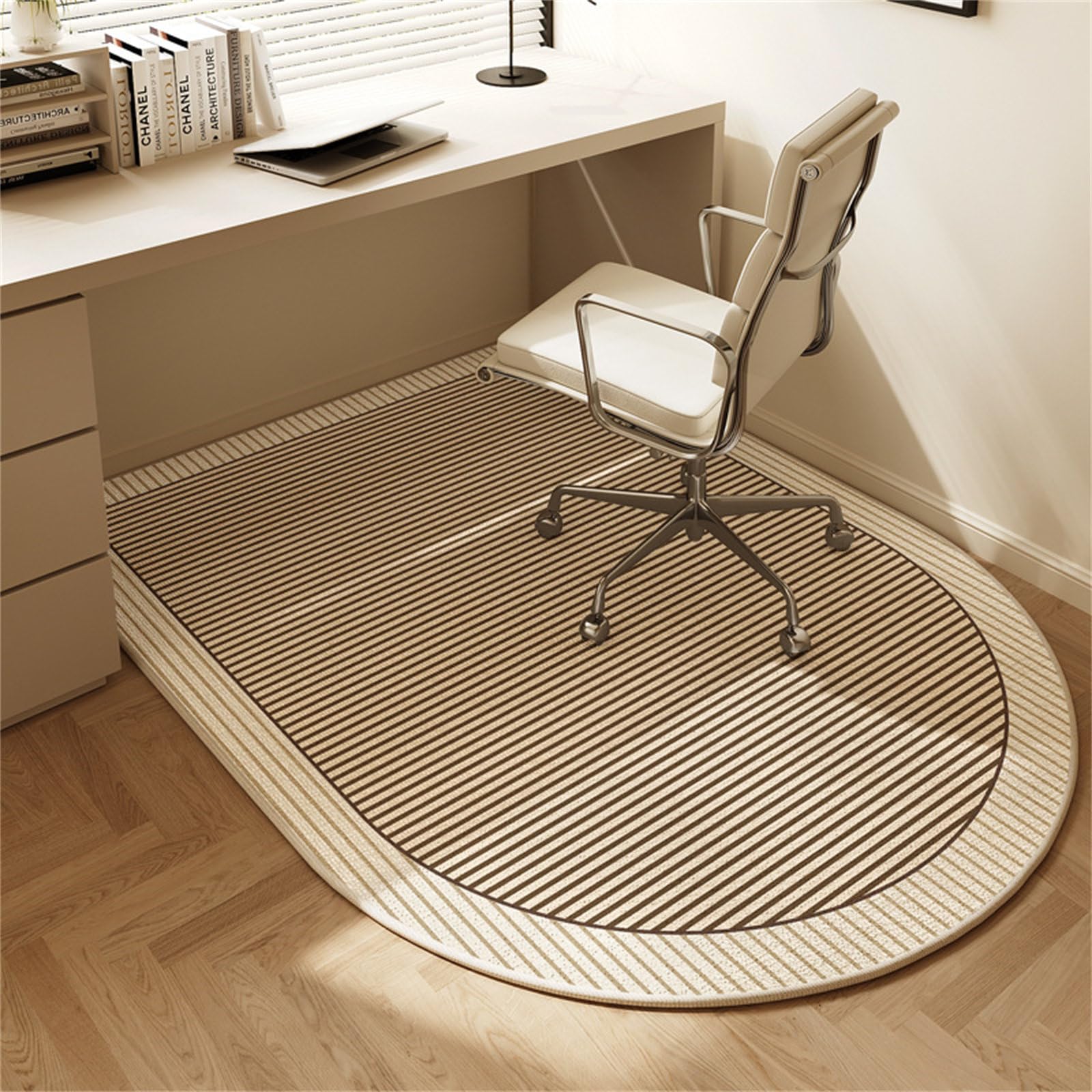 Tapis de chaise de bureau épais antidérapant et anti-rayures pour bois et carrelage, glisse facile, utilisation à la maison et au bureau (3120 x 150 cm)