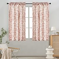 Vista 1 de VOGOL - Cortinas naturales para ventanas, paneles y cortinas con dobladillo para barra de filtrado de luz para decoración del hogar