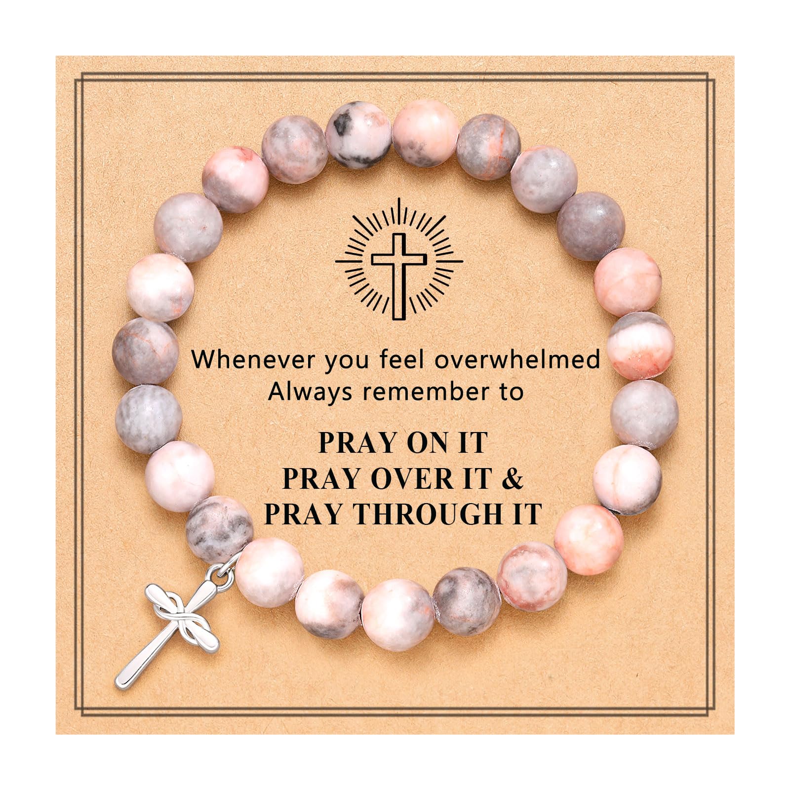 ORISPRE Cross Bracelet for Women, Faith Christian Gifts for Women Teens Girls Birthday Confirmation Baptism Christmas Gifts