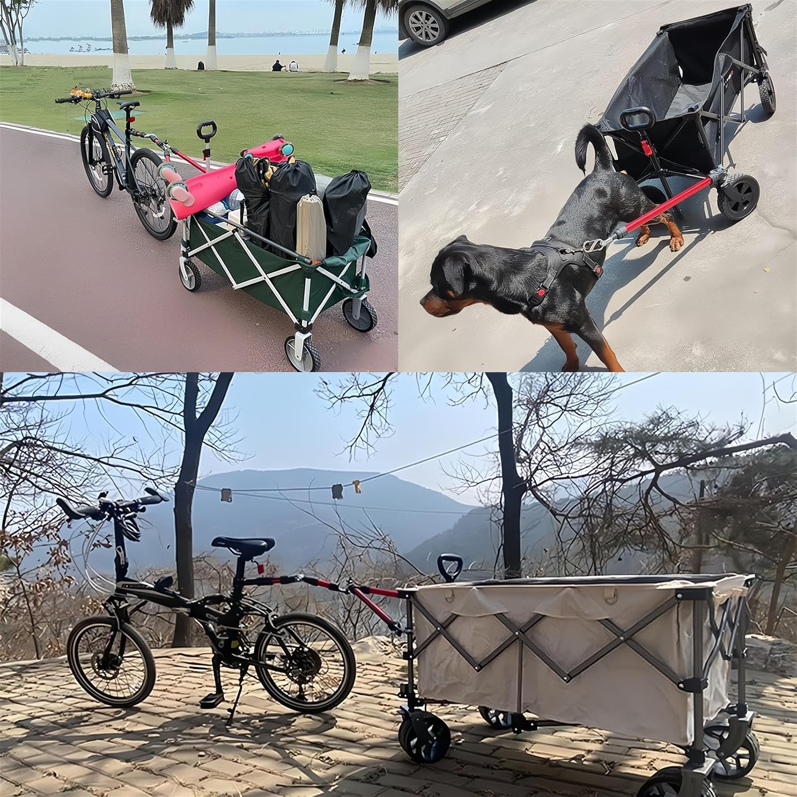 Universeller Fahrradanhänger-Anschluss für sicheres Abschleppen und vielseitige Outdoor-Abenteuer