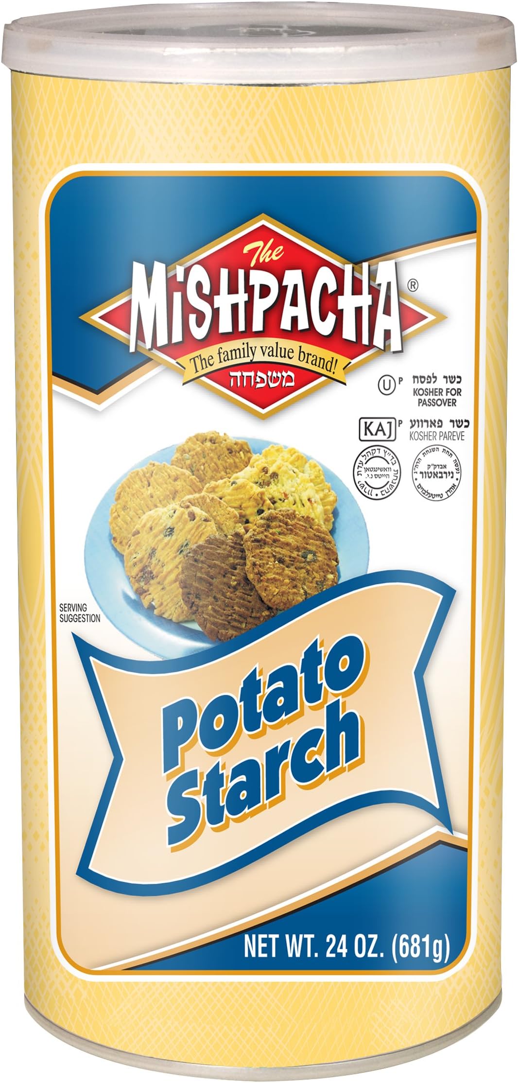 Potato Starch, Gluten-Free, 1.5 lb Resealable Container, Kosher, 24 Ounces