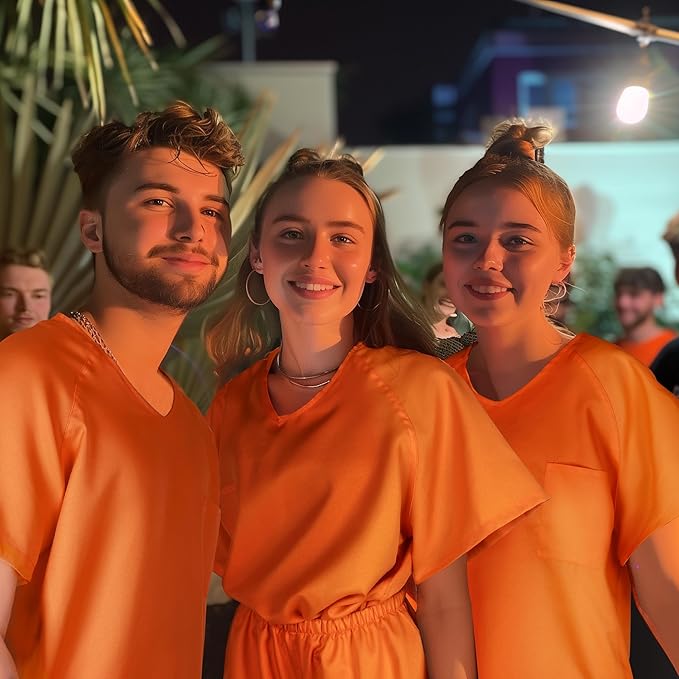 Men Halloween  Jail Uniform