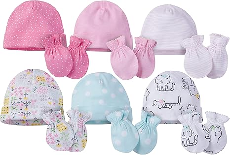 Newborn cap and mitten set Clearance