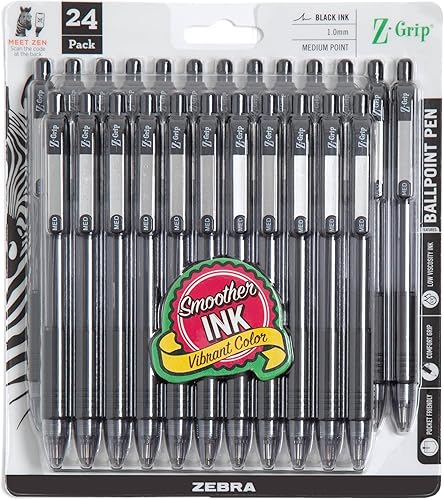 Zebra Pen - Bolígrafo retractable plumas ZEB12221