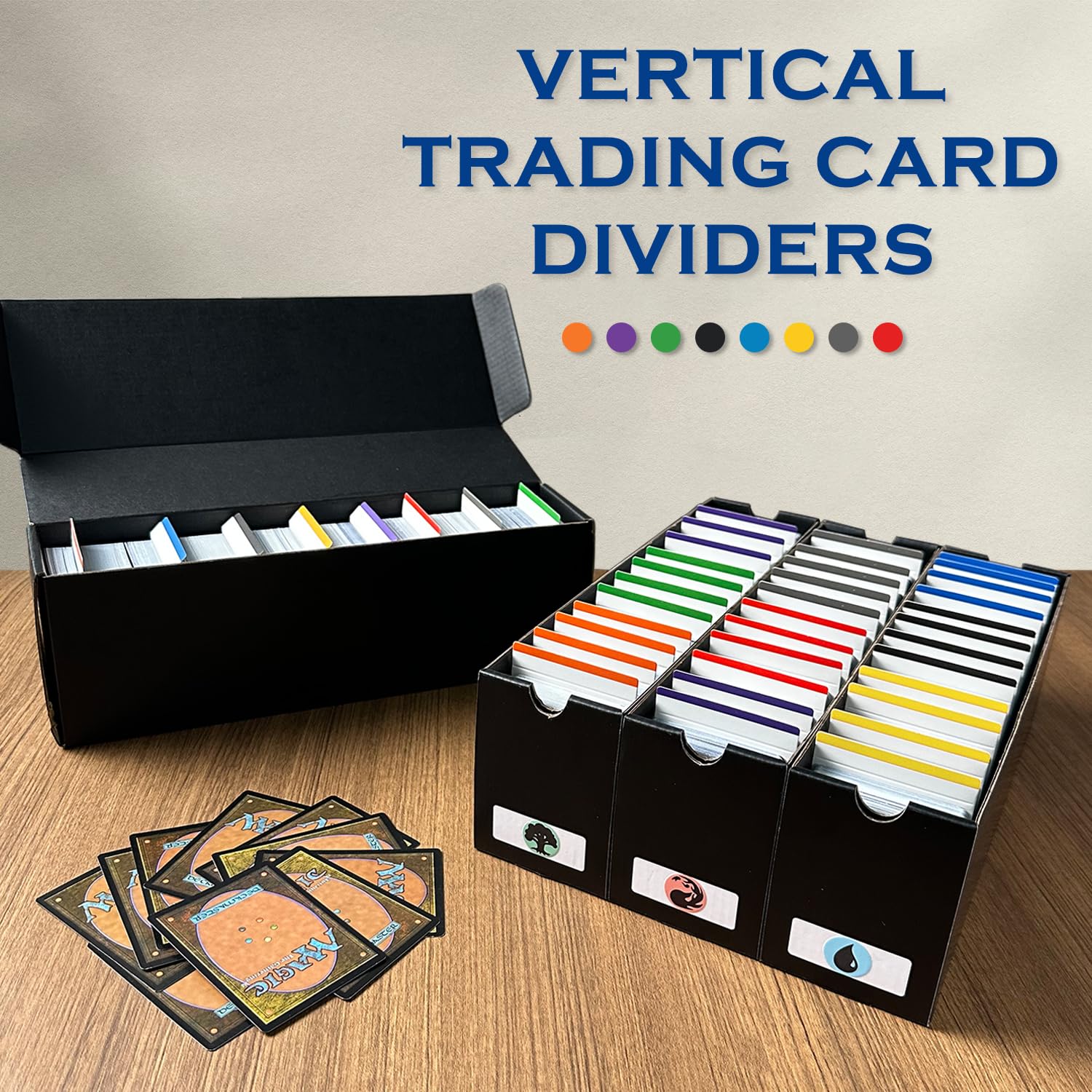 Trading Card Dividers for Storage Boxes MTG Baseball Sports Cards