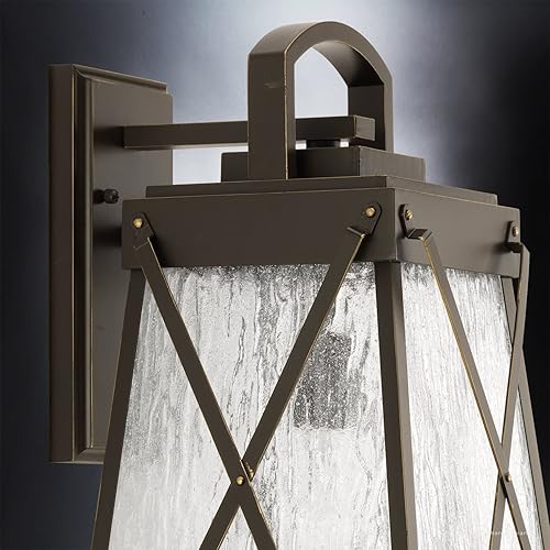 Miniatura 9 de Urban Ambiance Lámpara colgante de lujo inglés Tudor para exteriores, tamaño grande 21.625 pulgadas de alto x 10.5 pulgadas de ancho, con elementos