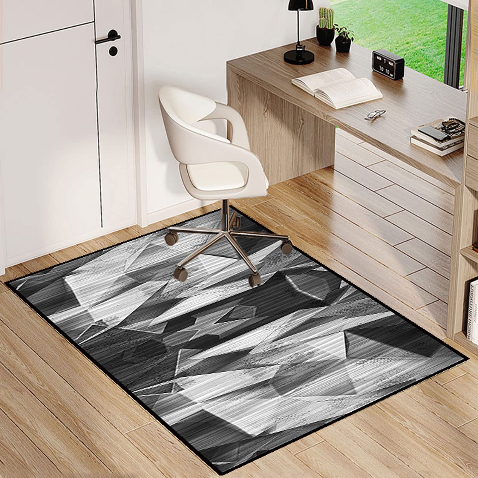 Tappetino protettivo per pavimenti in legno duro, multiuso, antiscivolo, ideale per uso domestico e ufficio, include tutti gli accessori.