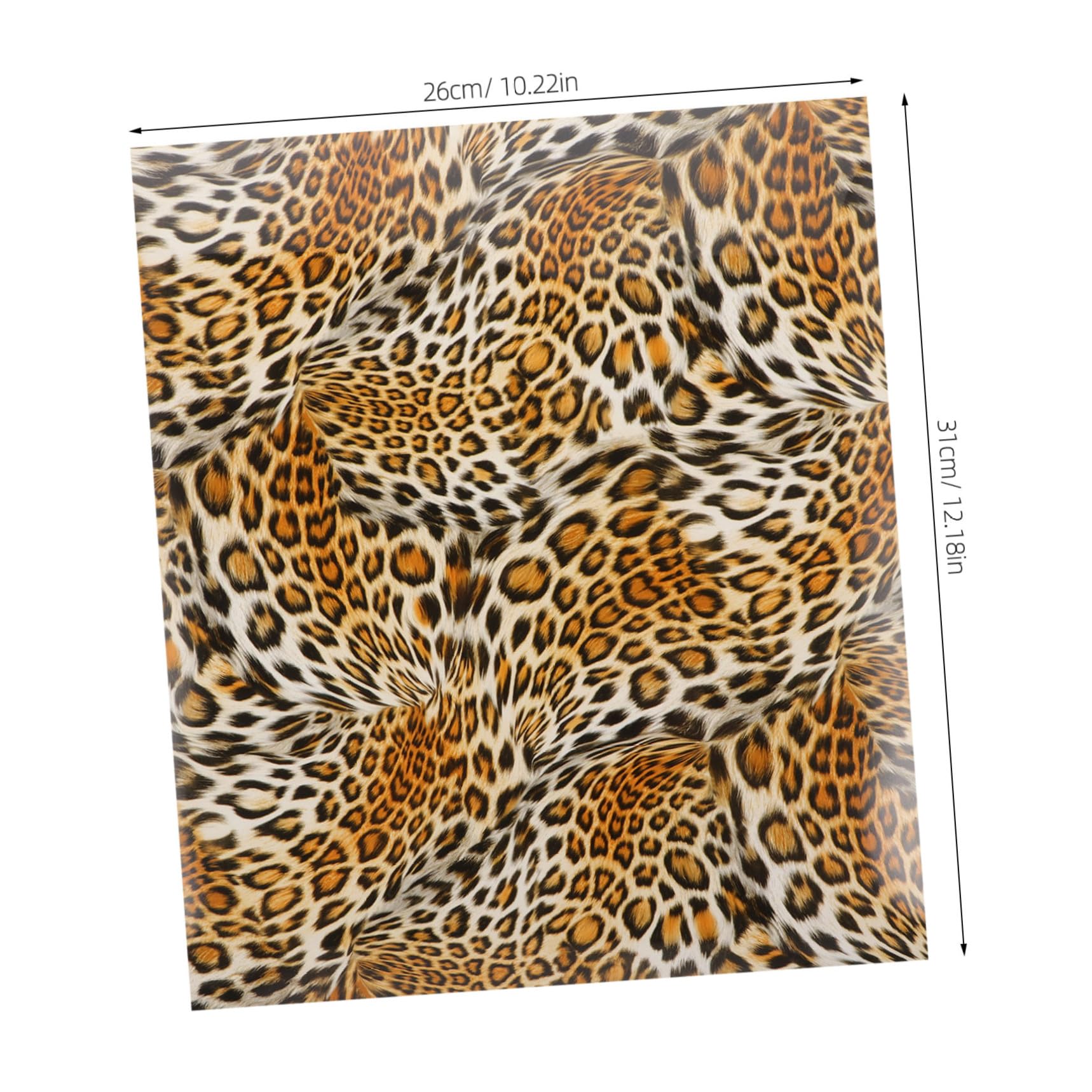 jojofuny 10blätter Teiliges Pu Heat Transfer Film Leopardmusterte Bügelfolie Für Textilien Einfache Anwendung Und Klebeeigenschaften Zum Verzieren Von T-shirts Schuhen Mützen Geeignet Für m