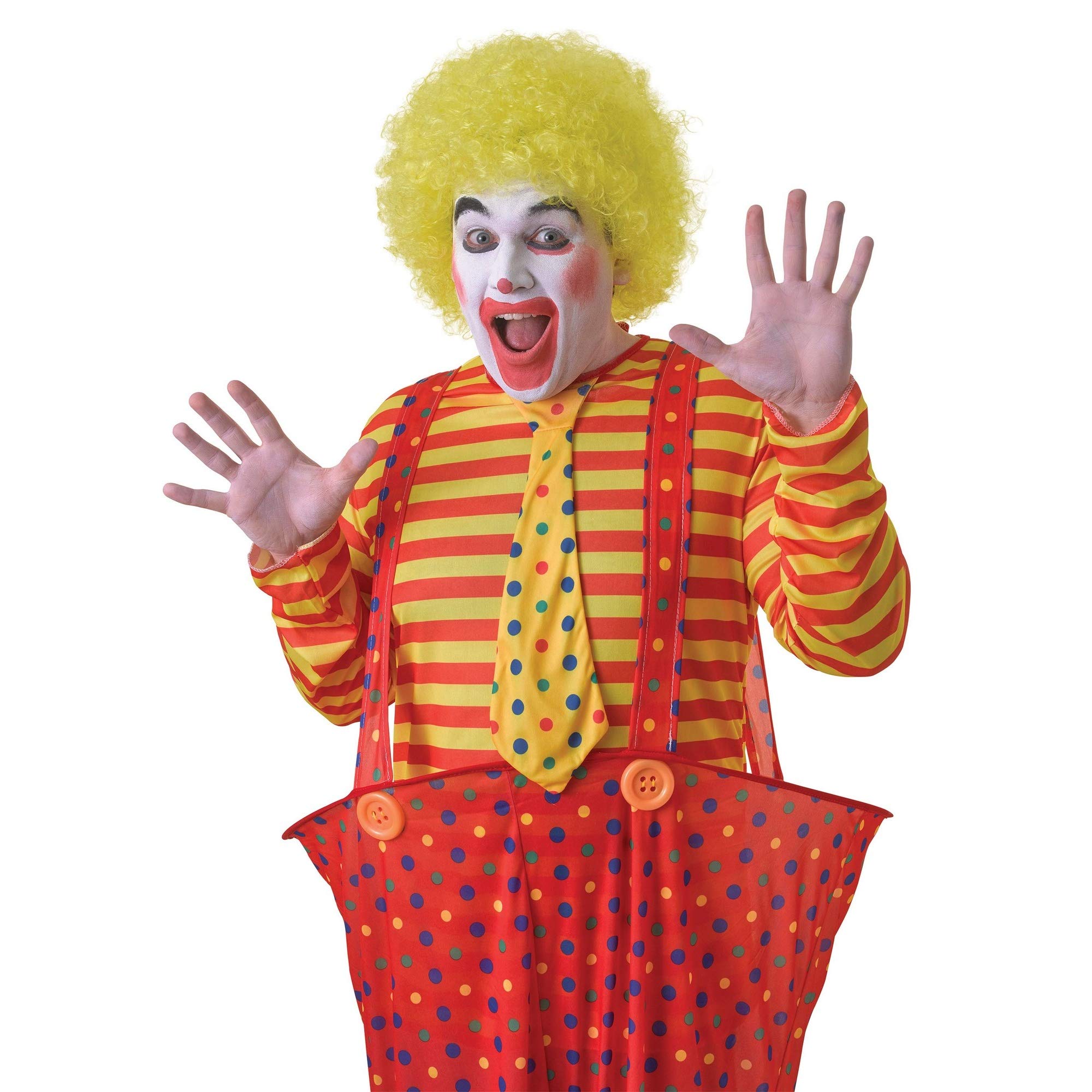 Bristol Novelty BW053 Clown Yellow Pop Wig Budget, One Size Halloween