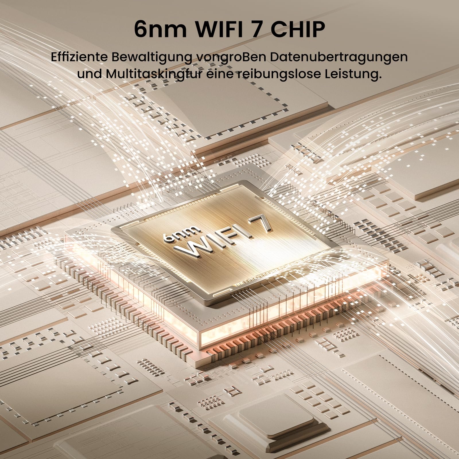 Tenda Nova ME3 Pro Wi-Fi 7 Mesh System (BE3600 Dualband 2882Mbit/s 5GHz, 688Mbit/s 2,4GHz) 3X Gigabit-Ports pro Einheit, VPN, NFC, 4K-QAM, WPA3, empfohlen für Häuser mit 3-4 Schlafzimmern, 3er-Pack