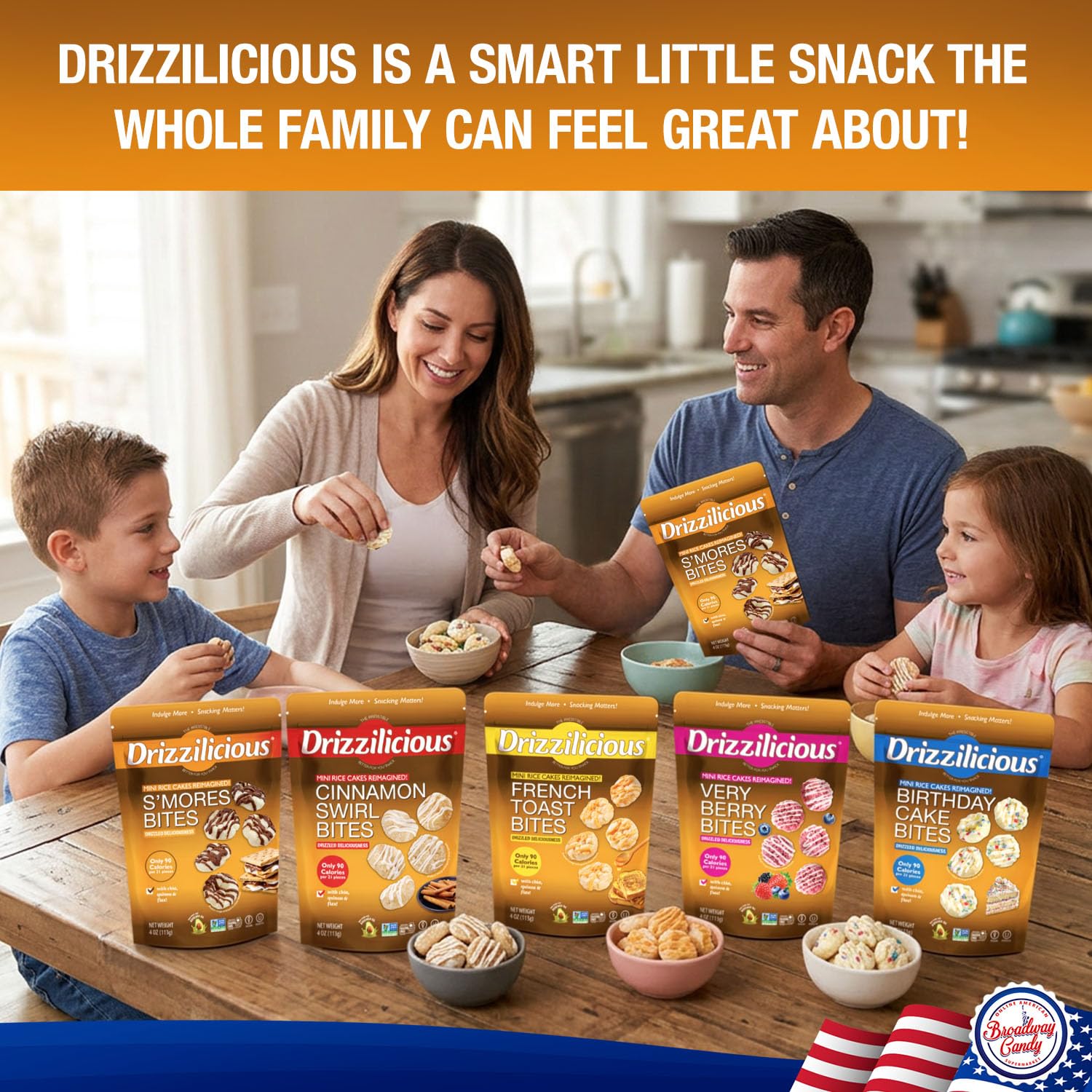 Drizzilicious - Paquete variado de mini bocados de pastel de arroz