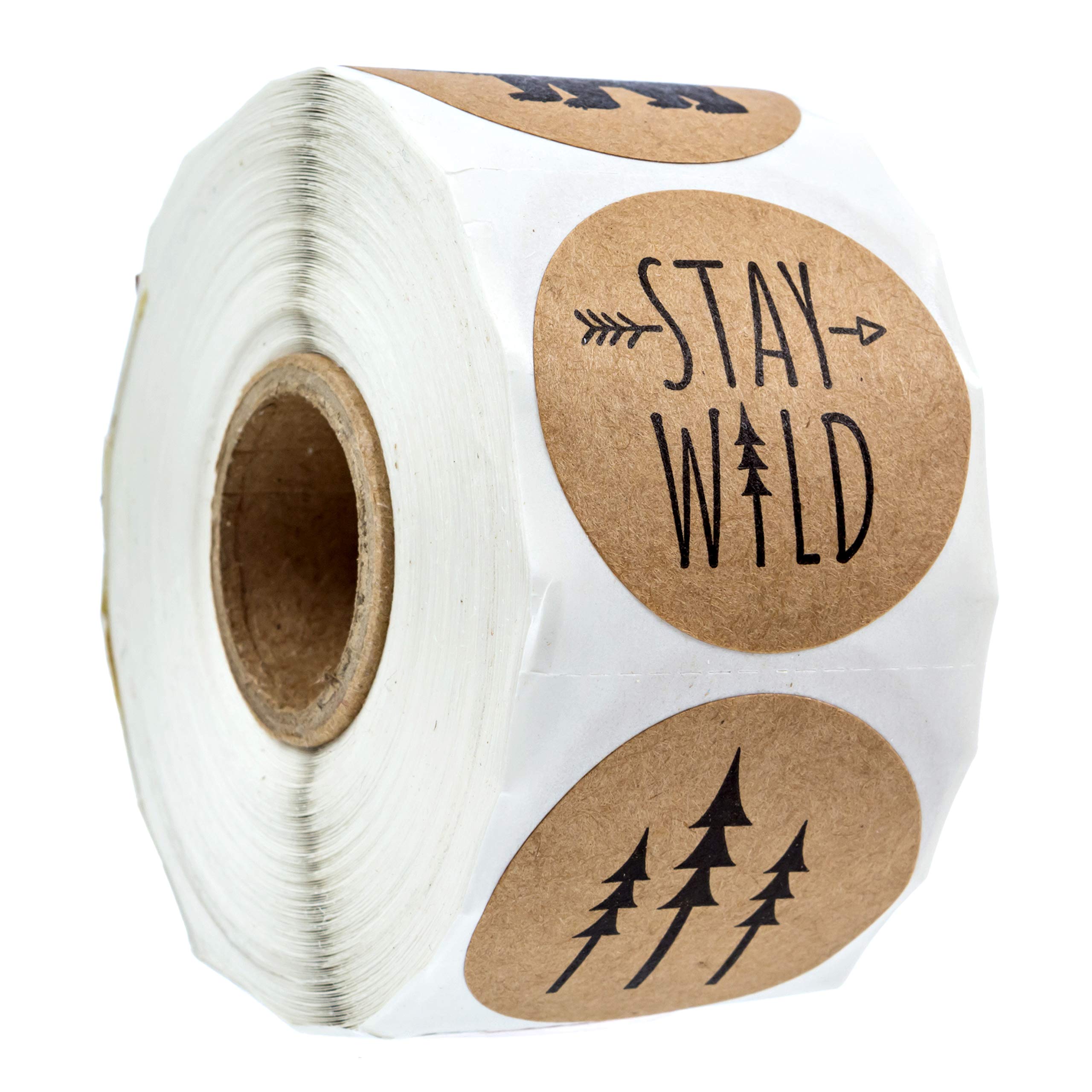 Rustic Mountain Baby Shower Stickers / 8 Adventure Birthday Party Designs / 1.5" Gender Neutral Little One Labels / 500 Party Favor Labels/Made in The