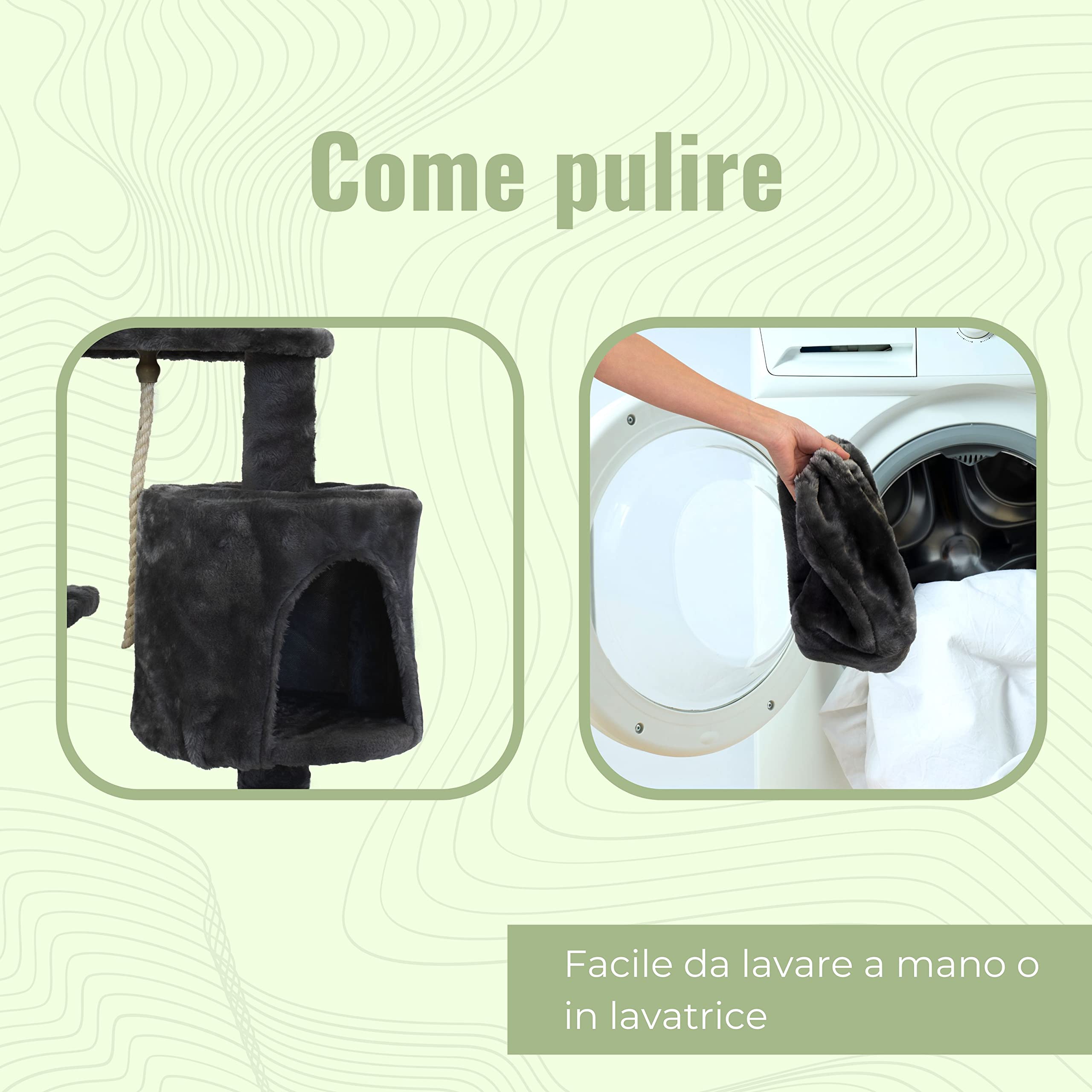 Mobiclinic® pets, Tiragraffi per gatti, Modello silvestre, Grandezza media, Arrampicarsi, 3 altezze, Piattaforme e ripari, Giochi, Antistress, Corda di sisal, Supporta max.10 kg, Grigio