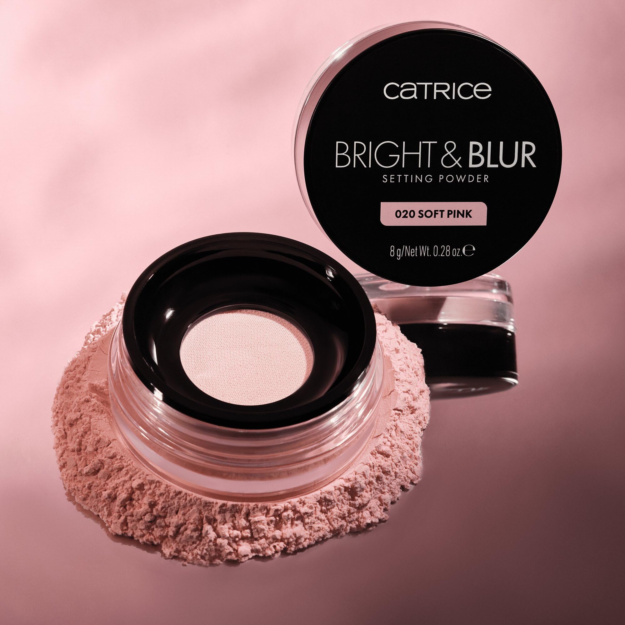 Catrice Bright & Blur Setting Powder poudre fixatrice, polissant, resserrement des pores, fixant, luminescent, translucide (8g)