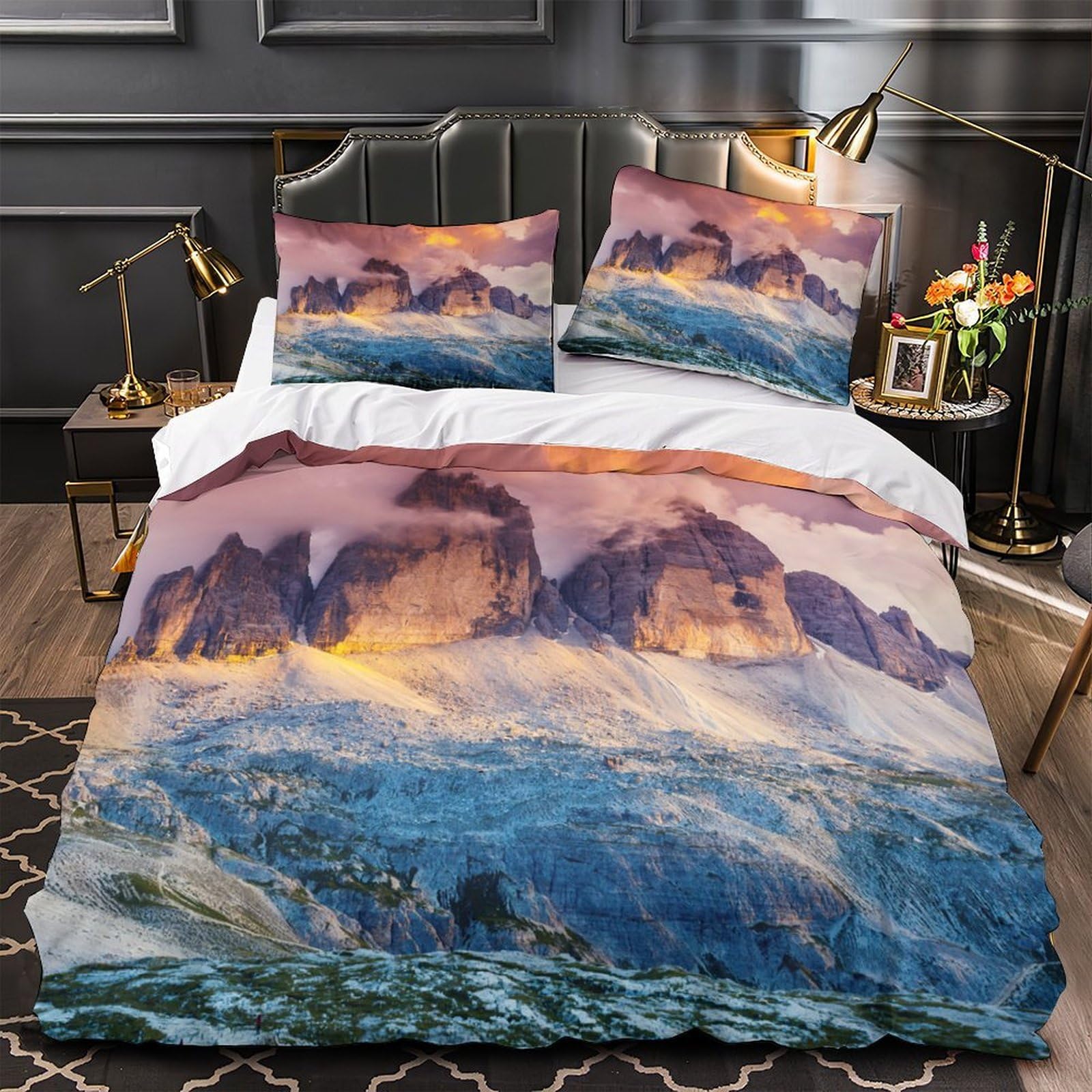 Housse de couette motocross hypoallergique pour peau sensible avec fermeture éclair