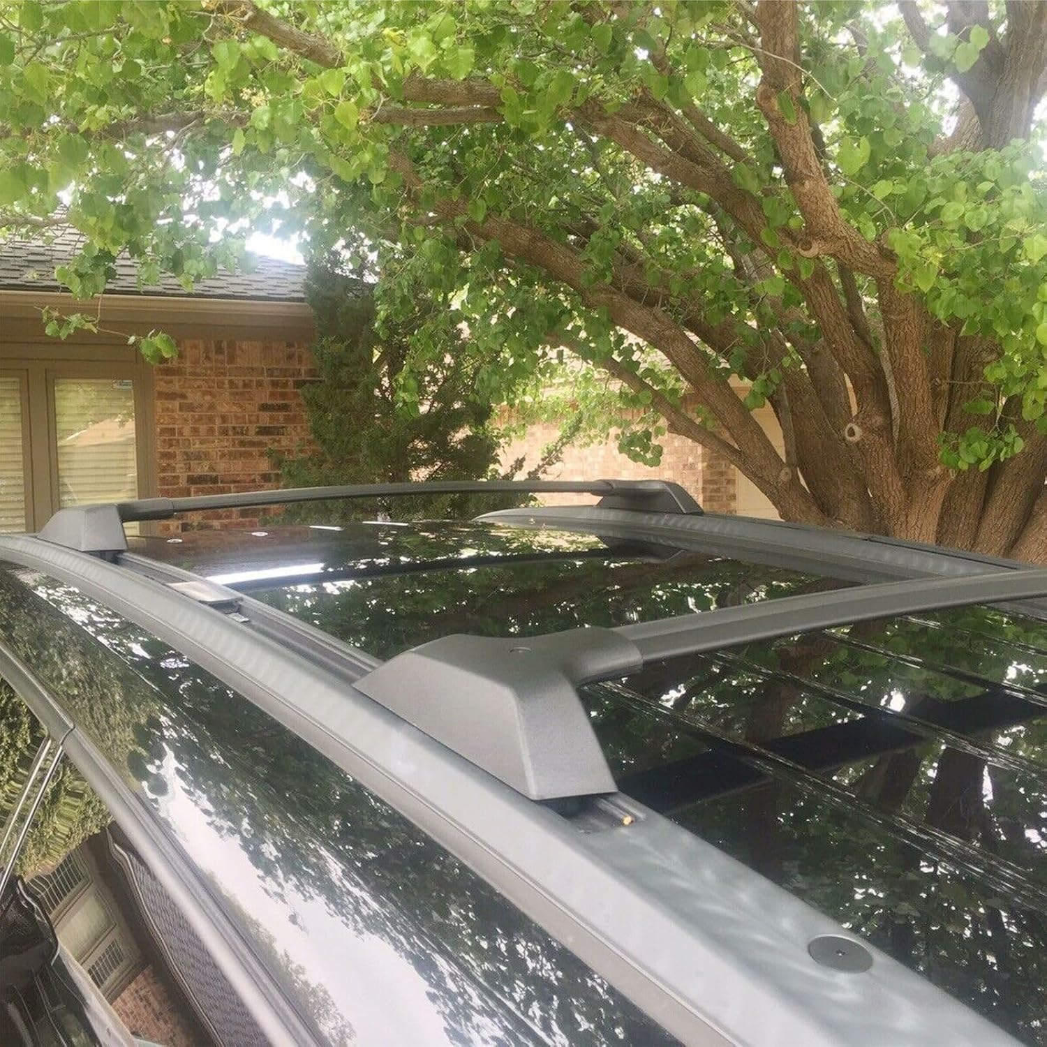 Roof Rack Bar Side Rail Luggage Aluminum MJ1567917 19244268 RRCBSRLCF2CT