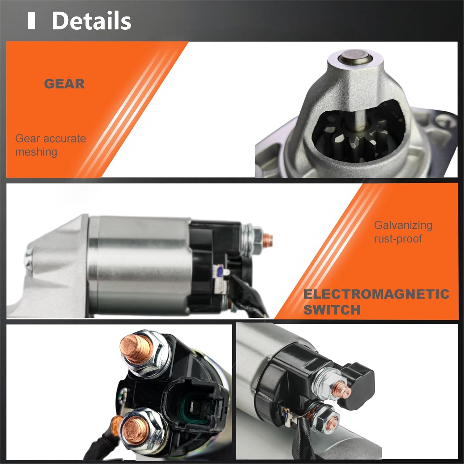 Starter Motor Compatible with Toyota Corolla, Matrix 2003-2008 & FOR Pontiac Vibe 2003-2008-1.8L-Replace#28100-0D080,28100-22090,28100-0D08084,428000-0340, 428000-0341,428000-1311,17841N,17841