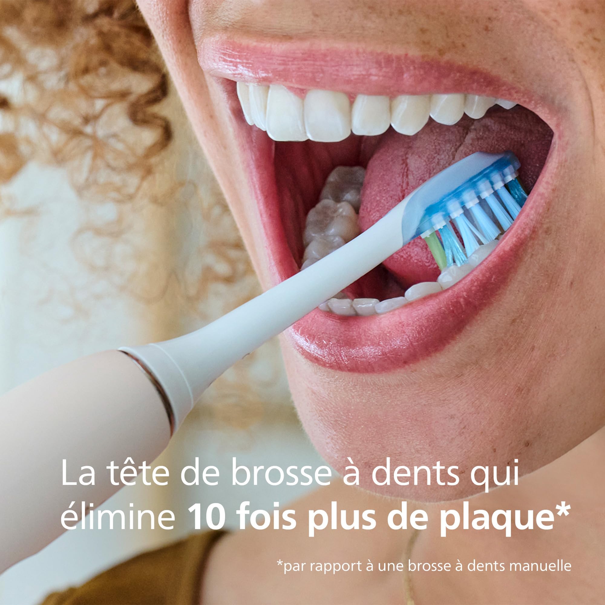 Philips Sonicare C3 Premium Plaque Defence - têtes de brosse à dents de rechange d'origine, blanc, lot de 6, HX9046/87