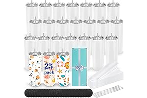 White 20oz Sublimation Tumblers (25 Pack)