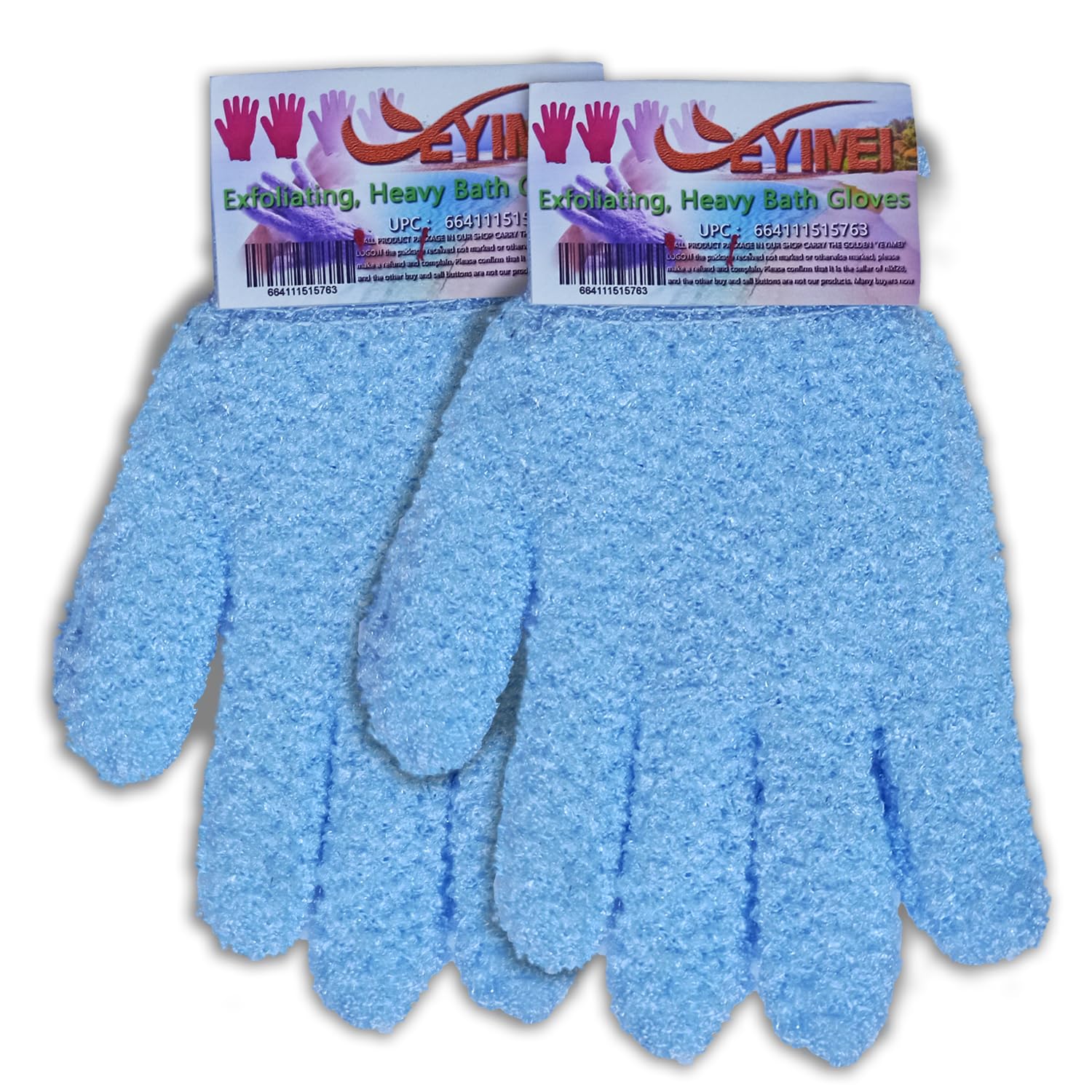 Yeyimei Exfoliating Bath Loofah Gloves Body Scrub Wash Mitts Skin Massage Sponge Towel Deep Cleansing Dead Skin Brush Scrub Luxury Spa Heavy with Face