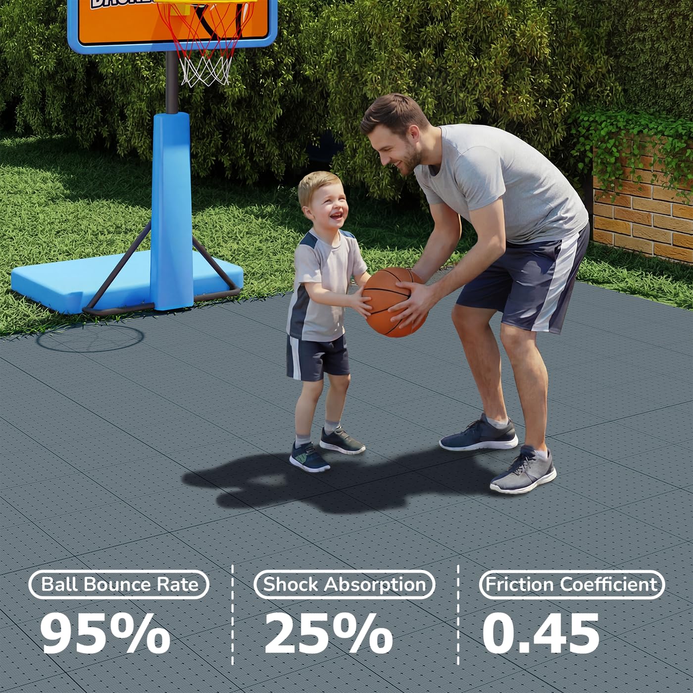 jxgzyy 24 STK Bodenschutzmatte Puzzlematte Set Sportmatte Gymnastikmatte Fitnessmatte Gummimatte Fallschutzmatten Outdoor Trainingsmatte Turnmatte Für Zuhause & AußEnbereich