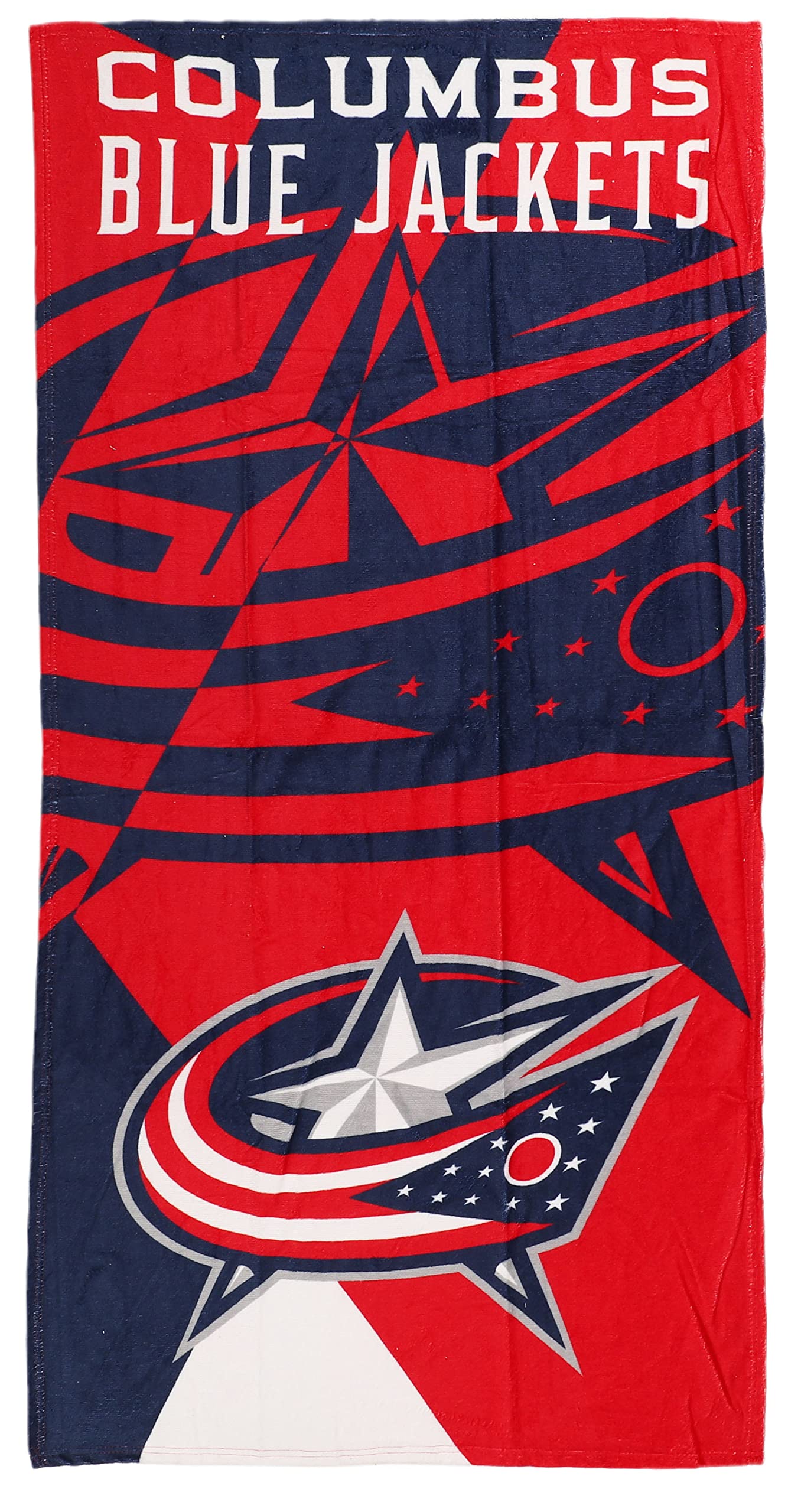 NorthwestColumbus Blue Jackets 30 x 60 inch Beach Towel, Puzzle Design