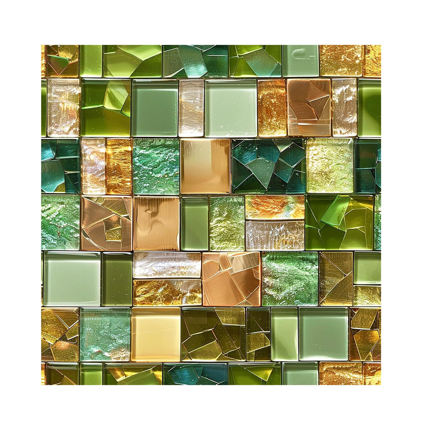20Pcs Mosaic Tile Stickers Peel and Stick Decorative Tiles Waterproof