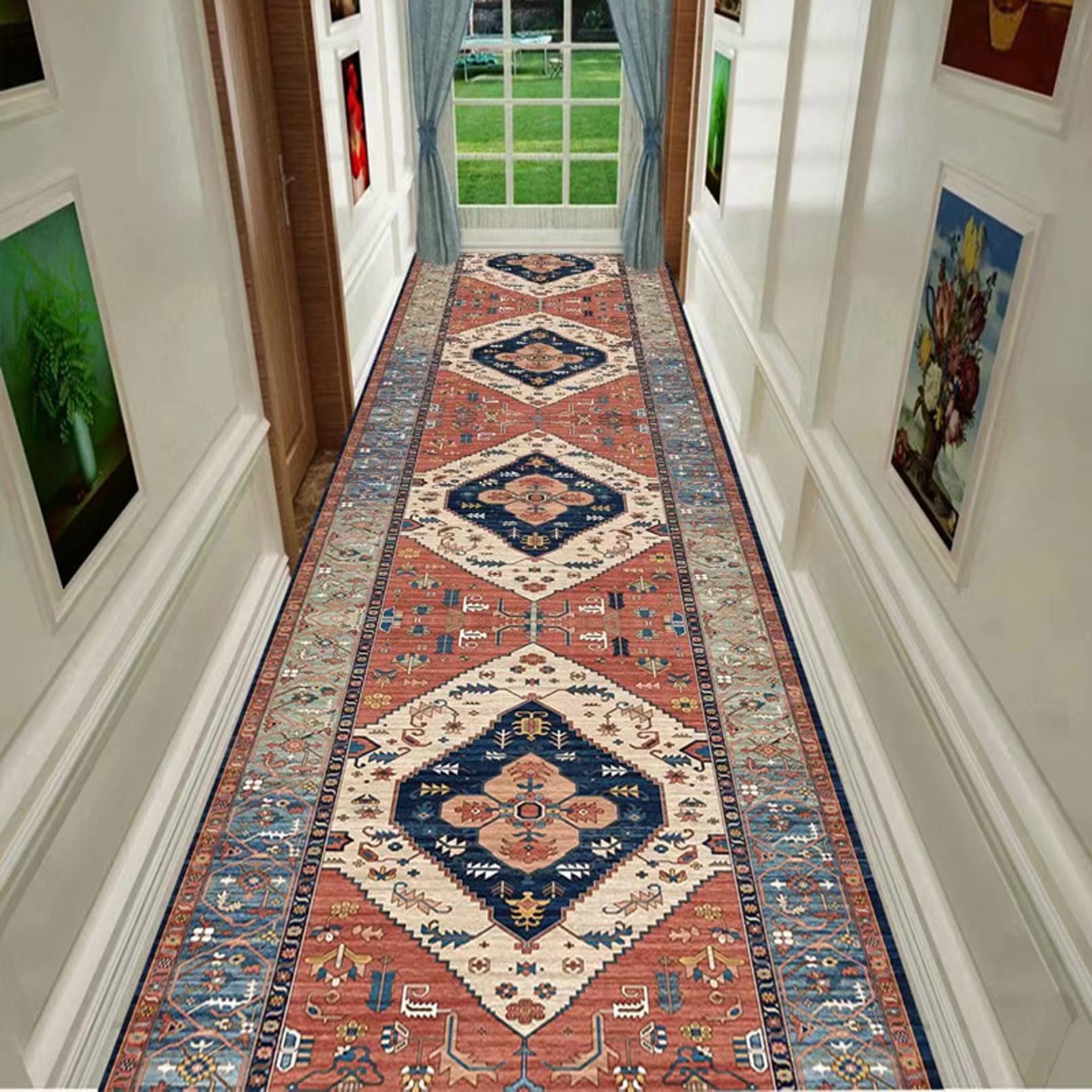 OLIPPO for Corridor Hall Living Room Bedroom Indoor Outdoor,Runner Rugs,0.8m x 3.5m