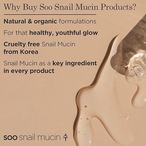 Miniatura 8 de Soo Snail Mucin Suero de mucina de caracol al 97,5 % - Suero de niacinamida coreana - Rutina de cuidado de la piel K Beauty de Glass Skin K Beauty -