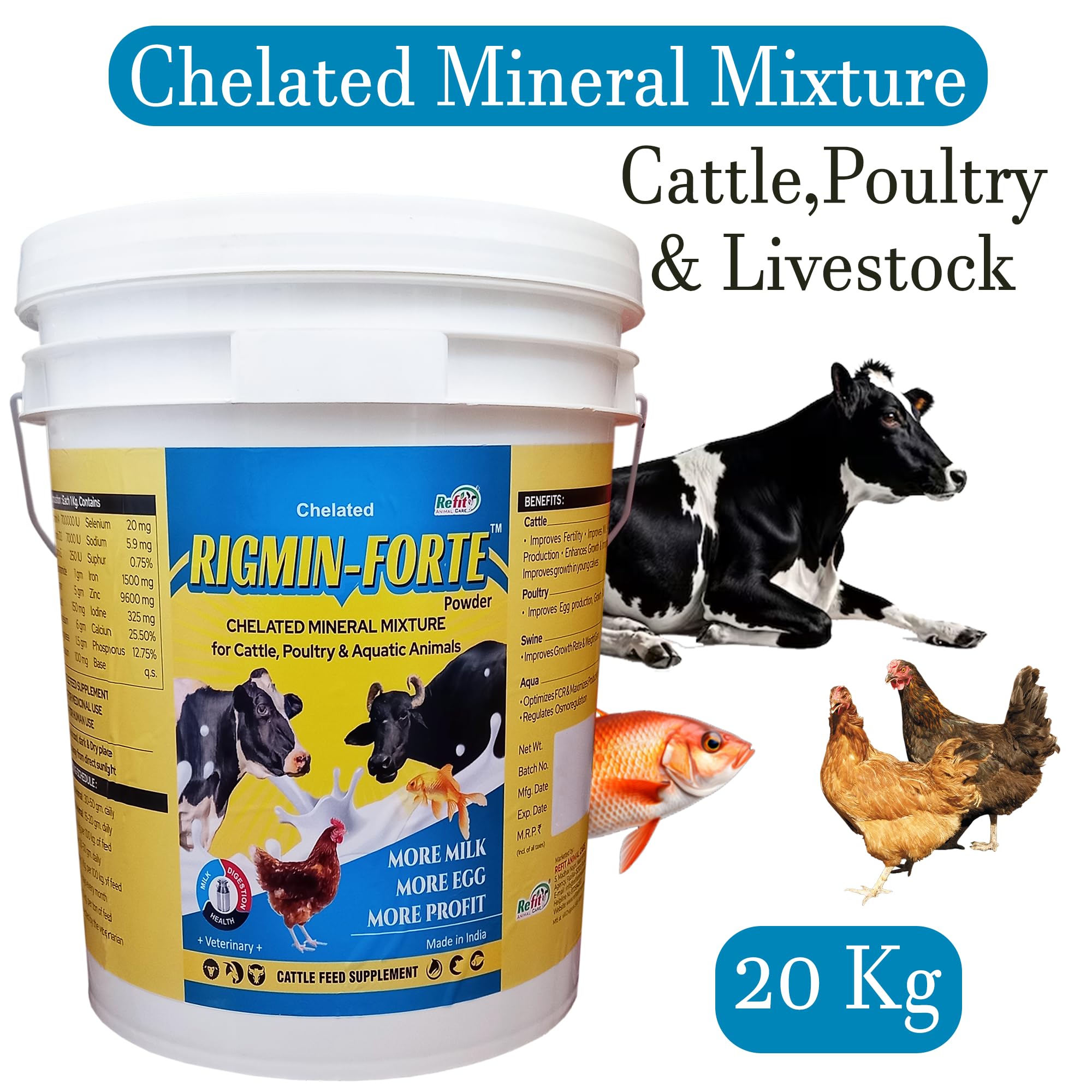 Refit Mineral Mixture for Livestock - Boost Growth & Milk Production -2