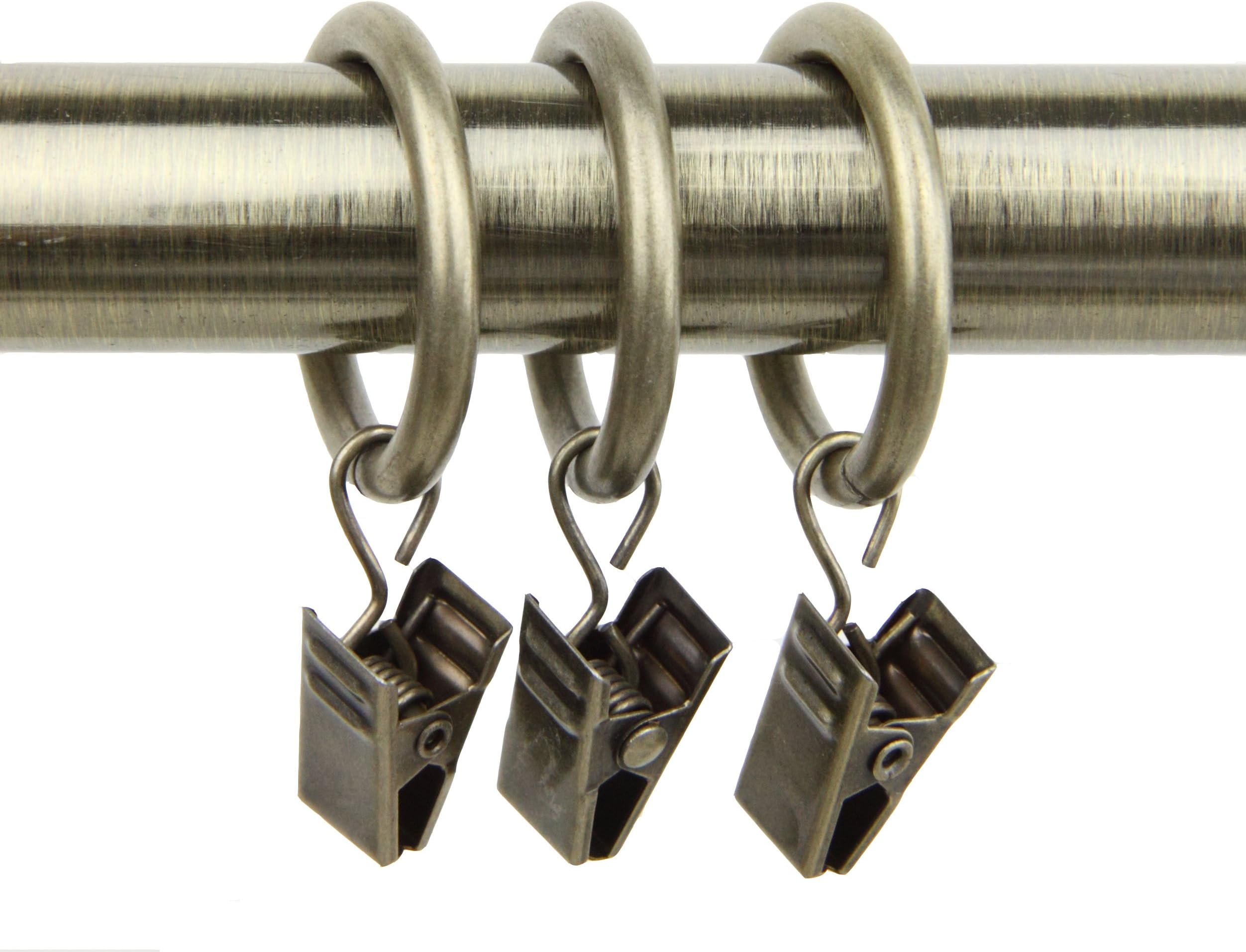 Amazon.com: Coideal Bronze Curtain Rings with Clips - 30 Pcs Metal ...
