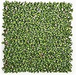 jarolift Künstliche Pflanzenwand Sichtschutz Wandbegrünung Balkon Gartenzaun, auch für Innenwände geeignet, mit Spalier, Gardenienblätter, 200 x 100 cm