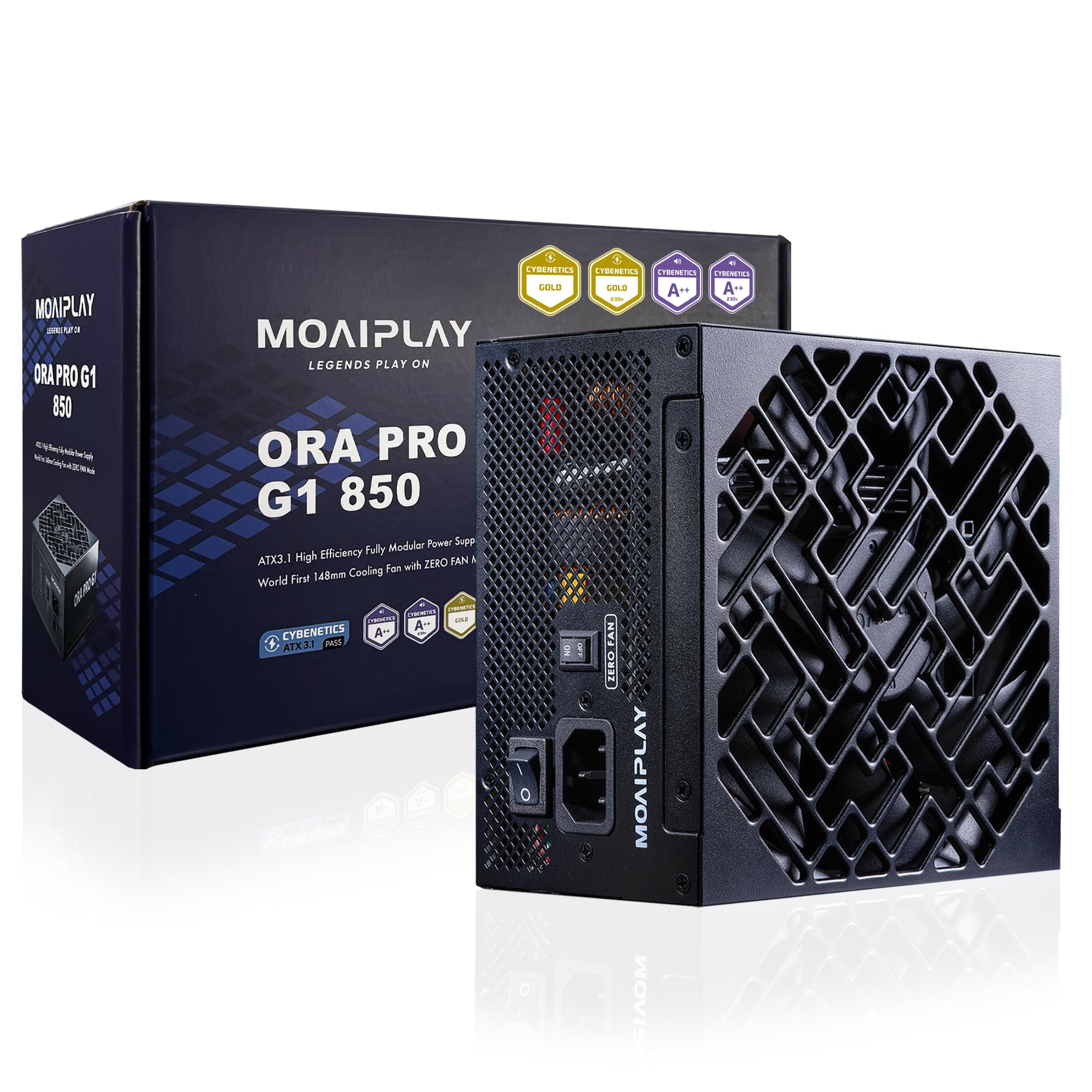 ORA PRO G1 850W Gold PSU ATX 3.1, Fully Modular, Quiet, Black
