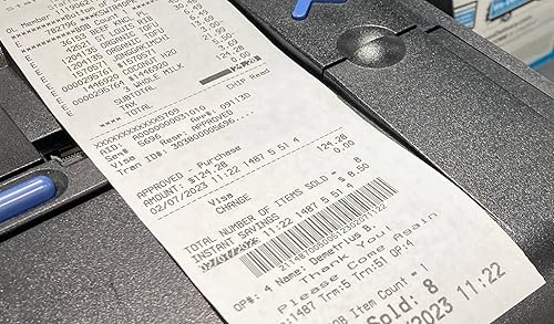 Miniatura 5 de 10 rollos de papel térmico para recibos de 3-18 x 230 pies 10 rollos