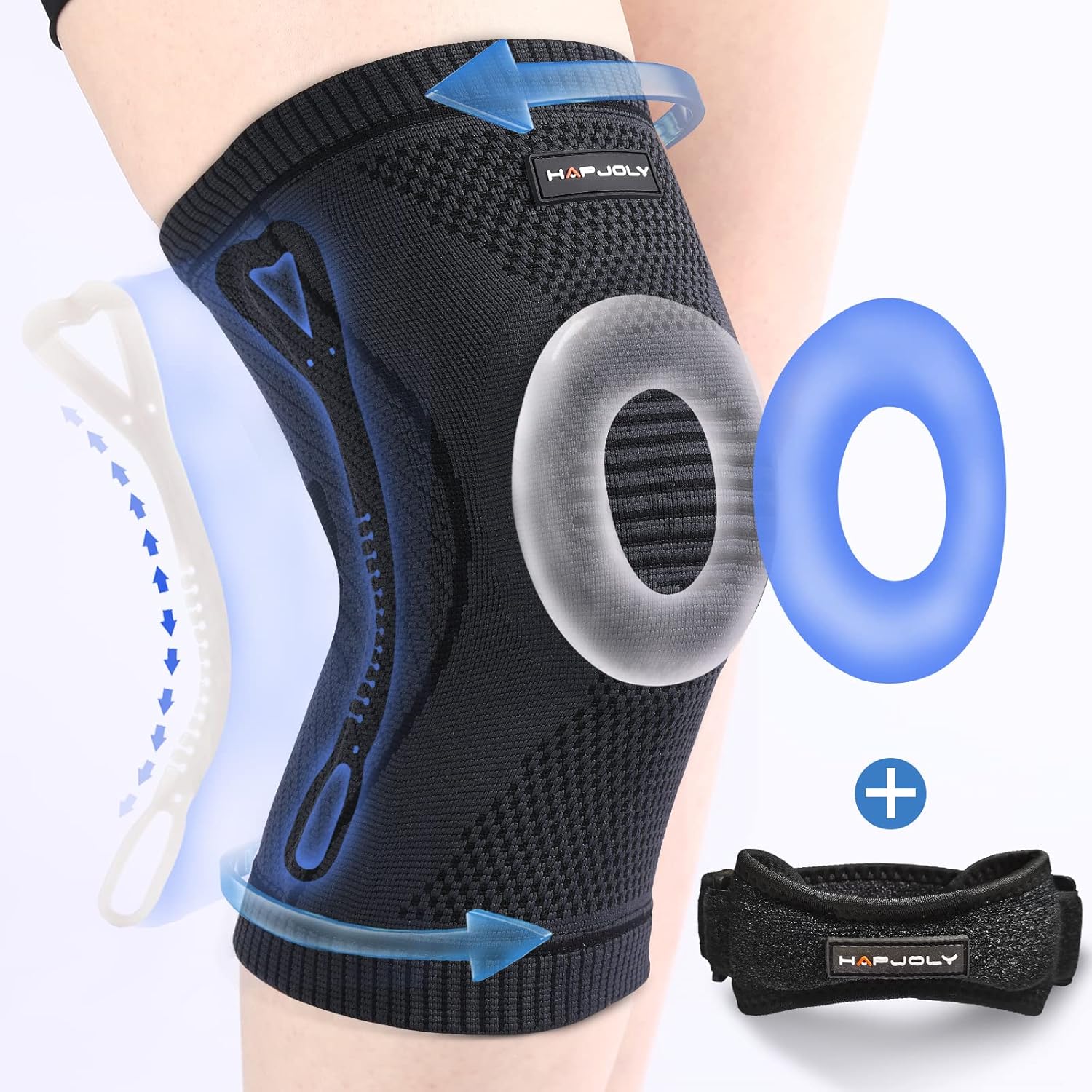 Buy HAPJOLY Knee Brace, Knee Braces for Knee Pain Women Men, Knee