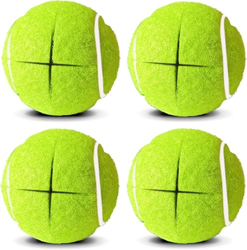 Vista 9 de Pelotas de tenis precortadas para caminantes, 4 unidades, deslizadores de fieltro resistentes de larga duración, ajuste universal para la mayoría