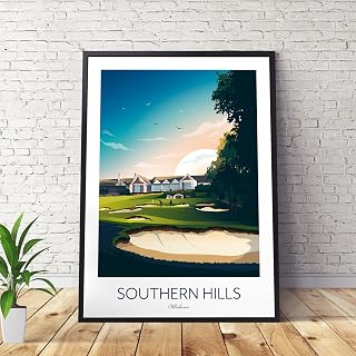 Southern Hills Country Club Golf Print - Tulsa, OklahomaBicycle Prints, Lake Posters, National Parks, Wall Art Prints, Hill Hiking