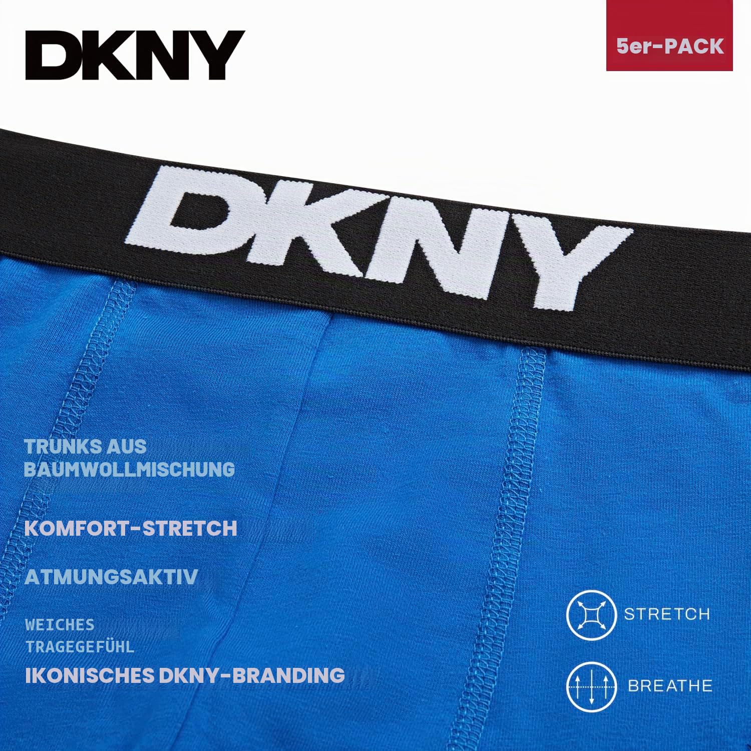 DKNY Herren Walpi Badehosen (1er Pack)