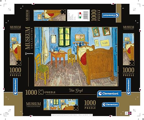 Miniatura 10 de Clementoni Colección 39616, Van Gogh Bedroom in Arles Museums Puzzle para niños y adultos - 1000 piezas, a partir de 10 años