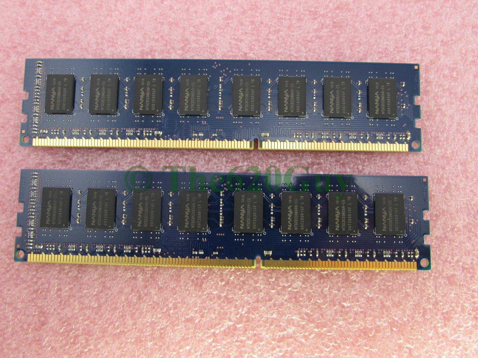 NANYA RA 2 GB DDR3 PC3 – 10600U nt2gc64b88b0nf-cg 1RX8 PC Büro