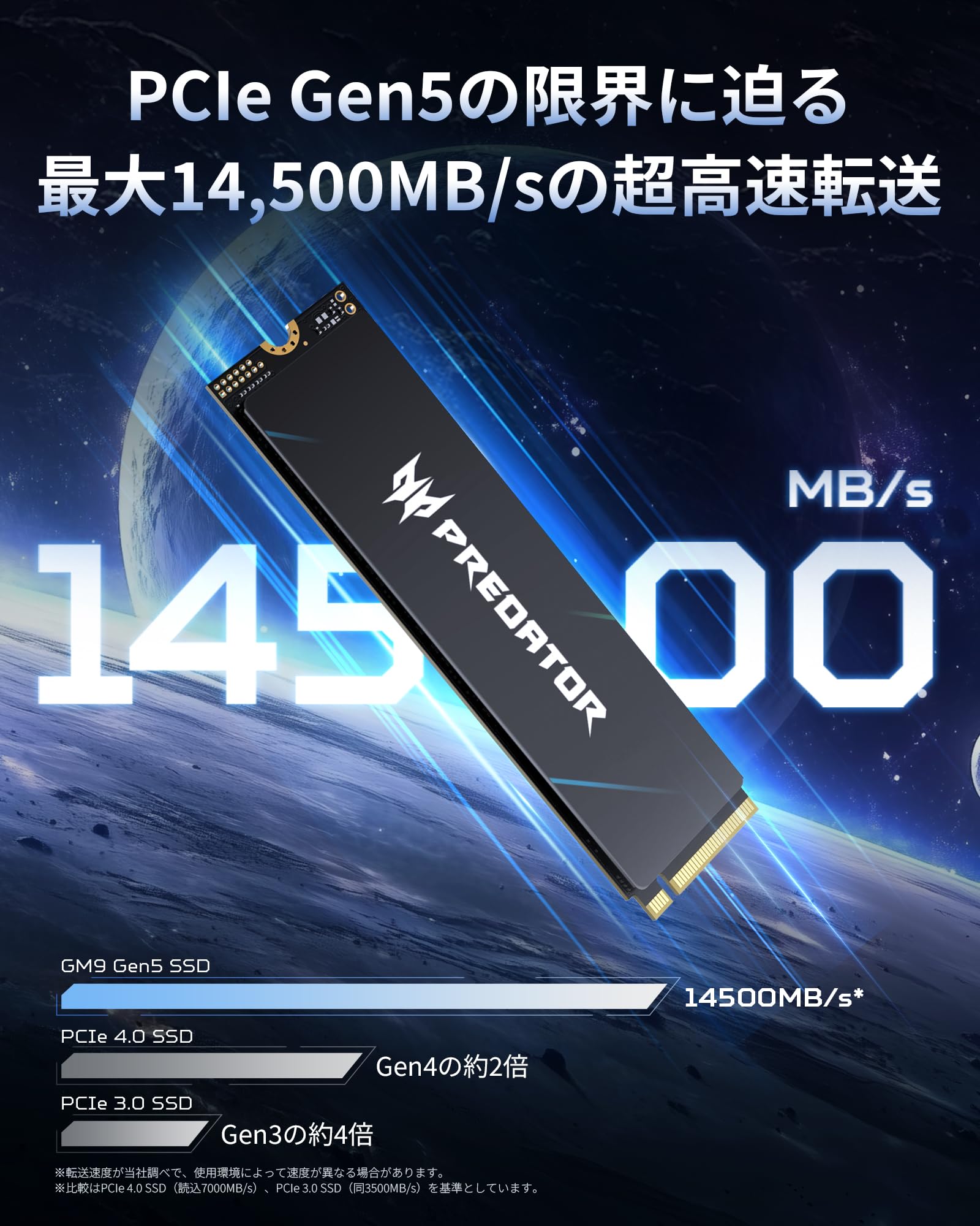 特価　Acer Predator Gen5 M.2 SSD 2TB GM9 Amazon.co.jp: Acer Predator Gen5 M.2 SSD 2TB GM9 NVMe 2.0 2280