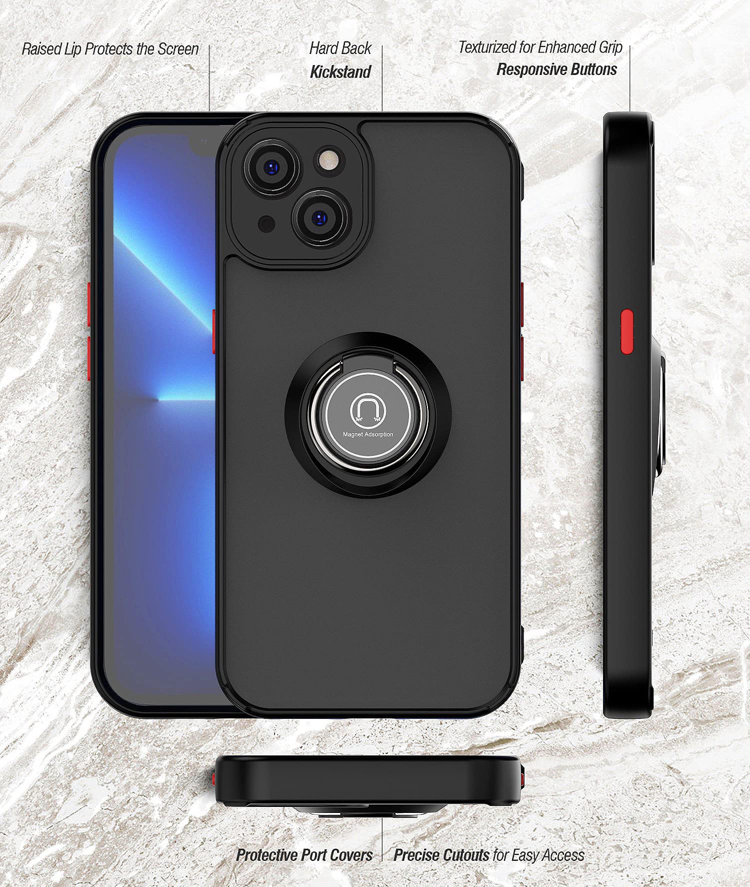 XINYEXIN Cover per iPhone 14 Plus (6.7), Traslucida