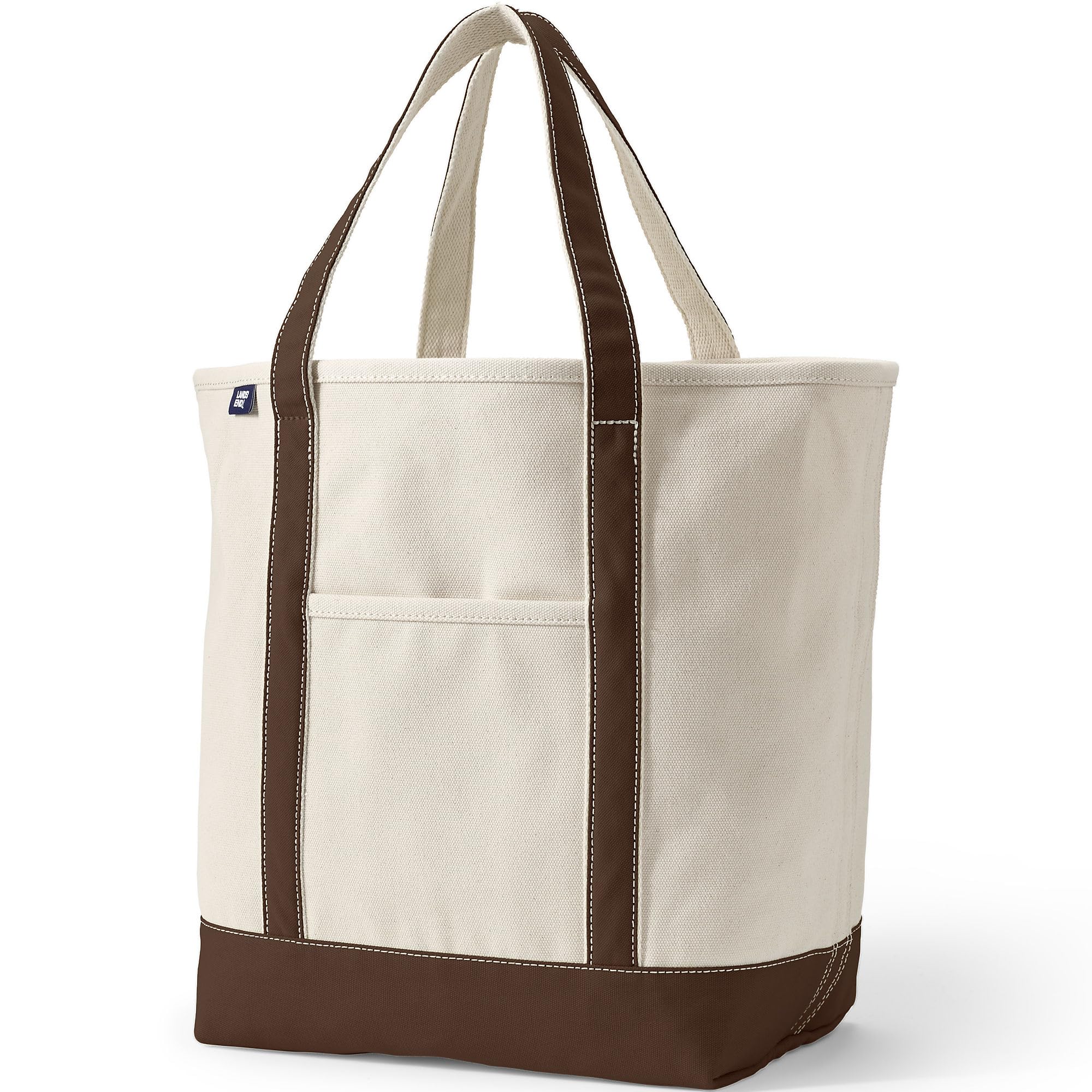 Lands' End Open Top Canvas Tote Bag