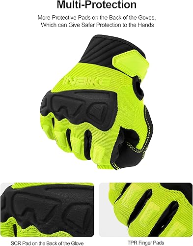 Miniatura 3 de INBIKE MTB BMX ATV - Guantes de ciclismo para carrera de motocross, bicicleta de montaña, DH