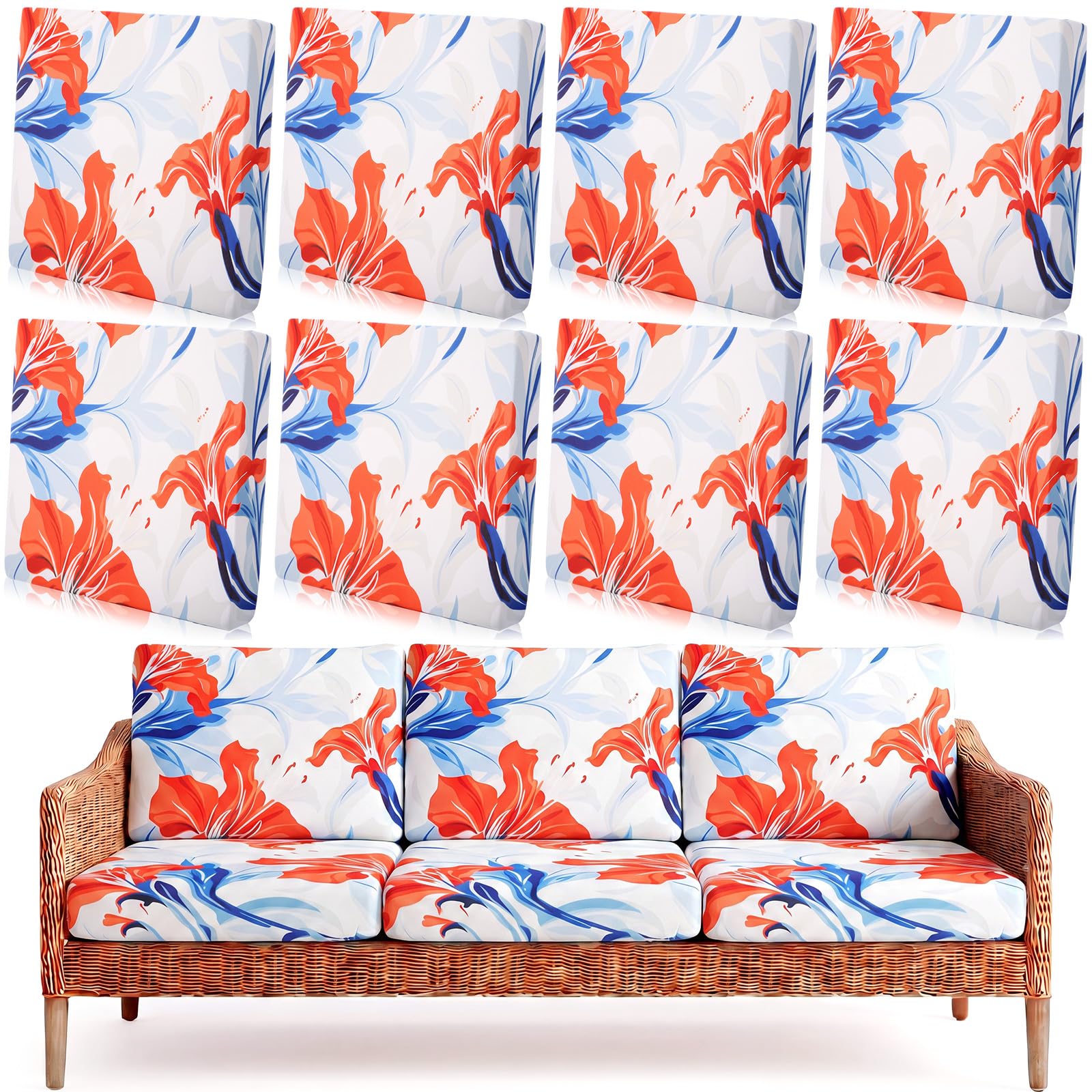 Outdoor Sofa Covers - Floral Stretch Slipcovers -11 Outdoor Sofa Covers - Floral Stretch Slipcovers -11